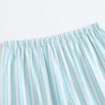 SOYOONLIFE여자 워싱면 요루면 스트라이프 브이넥 파자마세트 통기성 좋은 순면 홈웨어 수면세트 봄여름가을 얇은 긴팔 긴바지 상하세트 - 이미지 7