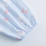 SOYOONLIFE여성 러블리 레이스 라운드넥 파자마세트 순면 거즈 플라워 홈웨어 투피스 봄여름  얇은 긴팔 긴바지 수면복 - 이미지 7