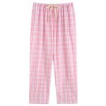 SOYOONLIFE여성 순면 요루면 잠옷바지 프리사이즈 편안한 밴딩팬츠 비침없는 데일리 홈웨어 루즈핏 롱팬츠